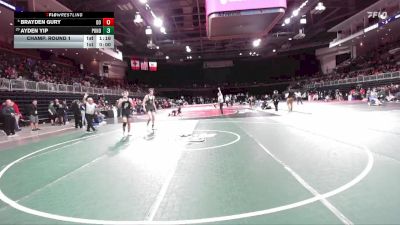 138 lbs Champ. Round 1 - Ayden Yip, Ponderosa vs Brayden Gury, Del Oro