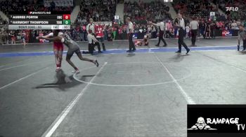 90 lbs 5th Place Match - Harmony Thompson, Team Of Hard Knox vs Aubree Fortin, Oberlin Wrestling Club