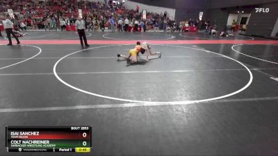 88 lbs Semifinal - Colt Nachreiner, Sarbacker Wrestling Academy vs Isai Sanchez, Team Nazar