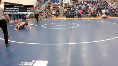 144 lbs Semifinal - Kelton Stewart, Glenrock vs Waylon Milnes, Wheatland