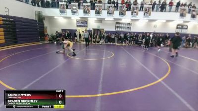 105 lbs Quarterfinal - Braden Ghormley, Lander Middle School vs Tanner Myers, Thermopolis