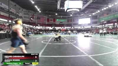 182 lbs Quarterfinal - Hudson Rogers, Meridian vs Medard Chinabalire, Capital