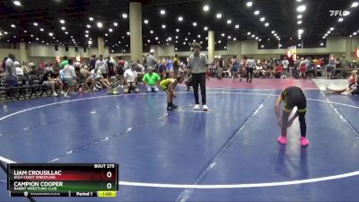 65 lbs 1st Place Match - Campion Cooper, Rabbit Wrestling Club vs Liam Crousillac, Gulf Coast Wrestling