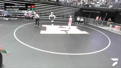 5A 235 lbs Quarterfinal - Adyson Knight, Wasatch vs Violet Vazquez Espinoza, Granger