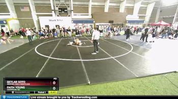 85 lbs Round 2 - Faith Young, Champions WC vs Skylar Soto, Arizona Girls Wrestling