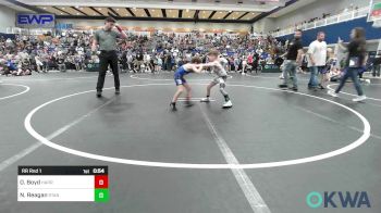 52-55 lbs Rr Rnd 1 - Obadiah Boyd, Harrah Little League Wrestling vs Noel Reagan, Standfast OKC