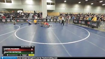 98 lbs Cons. Round 2 - Carter Pochinski, IA vs Braxton Heitritter, IA