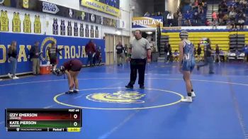 120 lbs Champ. Round 1 - Izzy Emerson, LEBANON vs Kate Pierson, WARREN