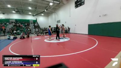 150 lbs Champ. Round 1 - Sawyer Nachazel, Lander USA Wrestling vs Caiden Sorenson, Greybull Basin Athletic Club