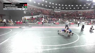 110 lbs Semifinal - Eli Grotelueschen, Dodgeland Wrestling Club vs Deakon Nelson, Wisconsin