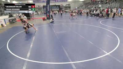 Junior Boys - 215 lbs Quarters - McGregor Miller, Team Idaho Wrestling Club vs Elijah Schunke, Heartland Wrestling Academy