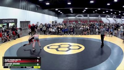 112 lbs Round 2 (8 Team) - Alex Marchetti, Mat Assassins vs Carter Kinard, Rebellion