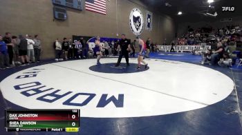 132 lbs Champ. Round 1 - Shea Dawson, Morro Bay vs Dax Johnston, Exeter