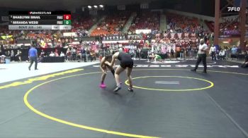 145 lbs Cons. Round 3 - Shaelynn Smail, Paola Hs vs Miranda Webb, Pratt HS