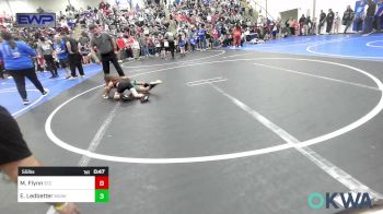 55 lbs Semifinal - Miko Flynn, Sallisaw Takedown Club vs Edward Ledbetter, Muskogee Rougher Youth Wrestling