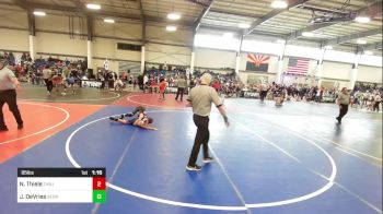 85 lbs Quarterfinal - Nixen Thiele, Cvbjj vs Jordan DeVries, Sedro Woolley SteelClaw