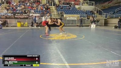 160 lbs Champ. Round 1 - Jax Gums, Bismarck Century vs Cal Bratton, Fargo North