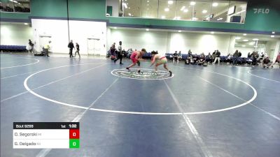 157 lbs Consi Of 16 #2 - Owen Segorski, MI vs Gabriel Delgado, NV