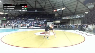 Girls 4A 155 lbs Cons. Round 4 - Carol Storts, Emerald Ridge (Girls) vs Carys Lenihan, Camas (Girls)