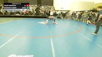 82-J lbs Round Of 16 - Chase Simonton, Barn Brothers vs Brandon Flamini, High Pace Wrestling Club