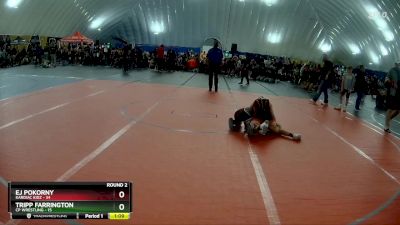 88 lbs Round 2 (3 Team) - EJ Pokorny, Kardiac Kidz vs Tripp Farrington, CP Wrestling