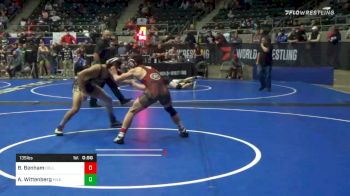 135 lbs Consolation - Brady Benham, Collinsville Cardinals vs Andrew Wittenberg, Mile High WC