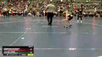 90 lbs Quarterfinal - Leighton McCrady, Sebolt Wrestling Academy vs Colter Lenze, Moen Wrestling Academy