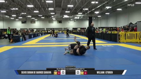 Silvio Duran De Barros Saraiva vs William J O'Brien 2026 Pan IBJJF Jiu-Jitsu No-Gi Championship