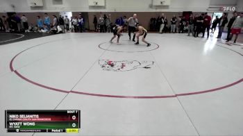 106 lbs Champ. Round 1 - Wyatt Wong, Mt. View vs Niko Selianitis, El Camino (South San Francisco)