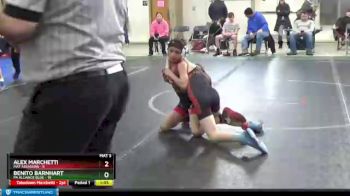 72 lbs Round 4 (6 Team) - Benito Barnhart, PA Alliance Blue vs Alex Marchetti, Mat Assassins