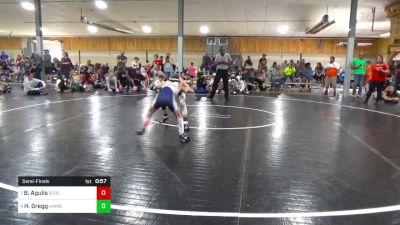 86 lbs Semifinal - Bryan Agulis, Stockton vs Hunter Gregg, Hamburg