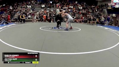 124-132 lbs Quarterfinal - Raelyn Kinney, South Callaway vs Peyton Huff, Versailles