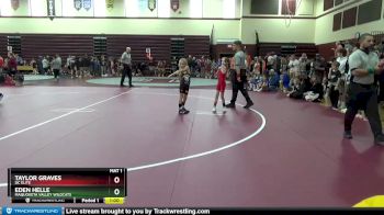 SPW-1 lbs Round 1 - Eden Helle, Maquoketa Valley WildCats vs Taylor Graves, DC Elite