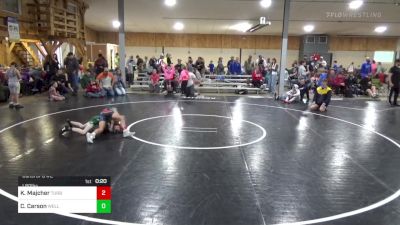 I 80 lbs Consi Of 8 #2 - Kael Majcher, Turbotville vs Colton Carson, Wellsboro