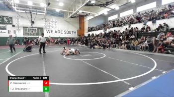 138 lbs Champ. Round 1 - Jaden Broussard, Villa Park vs Zaydrein Hernandez, St. John Bosco