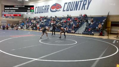 157 lbs Champ. Round 2 - Jesse Gutierrez, Clackamas Community College vs Wyatt Smith, Southern Oregon