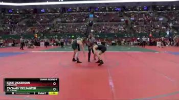 D1-215 lbs Champ. Round 1 - Zachary Delsanter, St. Edward vs Cole Dickerson, Lancaster