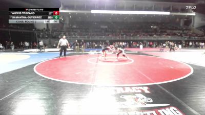 100 lbs Cons. Round 2 - Samantha Gutierrez, Rodriguez vs Alexis Toscano, Lincoln (Stockton)