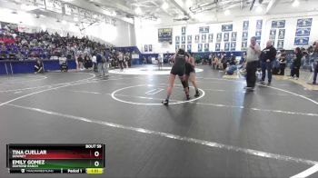 125 lbs Champ. Round 1 - Tina Cuellar, Downey vs Emily Gomez, Diamond Ranch