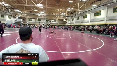 50 lbs Cons. Round 2 - Rhett Suek, Casper Wrestling Club vs Teagan Scherr, Gorilla Wrestling Club, Inc