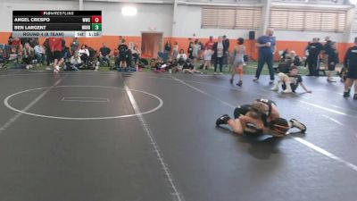 72 lbs Round 4 (8 Team) - Ben Largent, Neighborhood Wrestling vs Angel Crespo, Westshore WC
