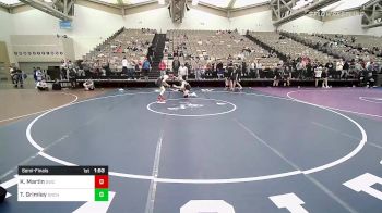 150-I lbs Semifinal - Kayleb Martin, Grainhouse Wrestling Club vs Tommy Grimley, Orchard South WC