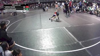 47-50 lbs Quarterfinal - Leticia Valles, Gering Wrestling Club vs Faith Whitlock, Crawford Jr. Wrestling