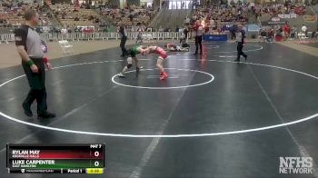 A 113 lbs Cons. Round 2 - Luke Carpenter, East Hamilton vs Rylan May, Knoxville Halls