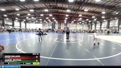 52 lbs Rd# 10- 4:00pm Saturday Final Pool - Gabriel Beltran, Maryland GOLD vs Jaxon Williams, Cali Red