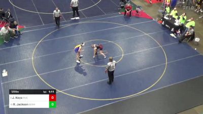 125 lbs Quarterfinal - Jasmine Keys, River Valley vs Riley Jackson, Bermudian Springs