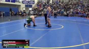 285 lbs Champ. Round 2 - Collin Grayless, Homestead vs Talan Buchanan, Mendon HS