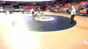 3A 150 lbs Champ. Round 1 - Rodrigo Arceo, Arlington Heights (Hersey) vs Van Rosauer, Yorkville (H.S.)