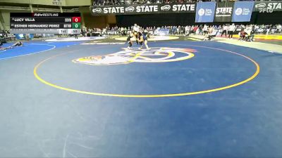 Girls 3A 105 lbs Cons. Round 2 - Esther Hernandez Perez, Mountain View (Girls) vs Lucy Villa, Evergreen (Vancouver) (Girls)