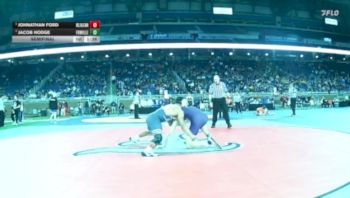 D2-157 lbs Semifinal - Johnathan Ford, Bay City John Glenn vs Jacob Hodge, Fowlerville